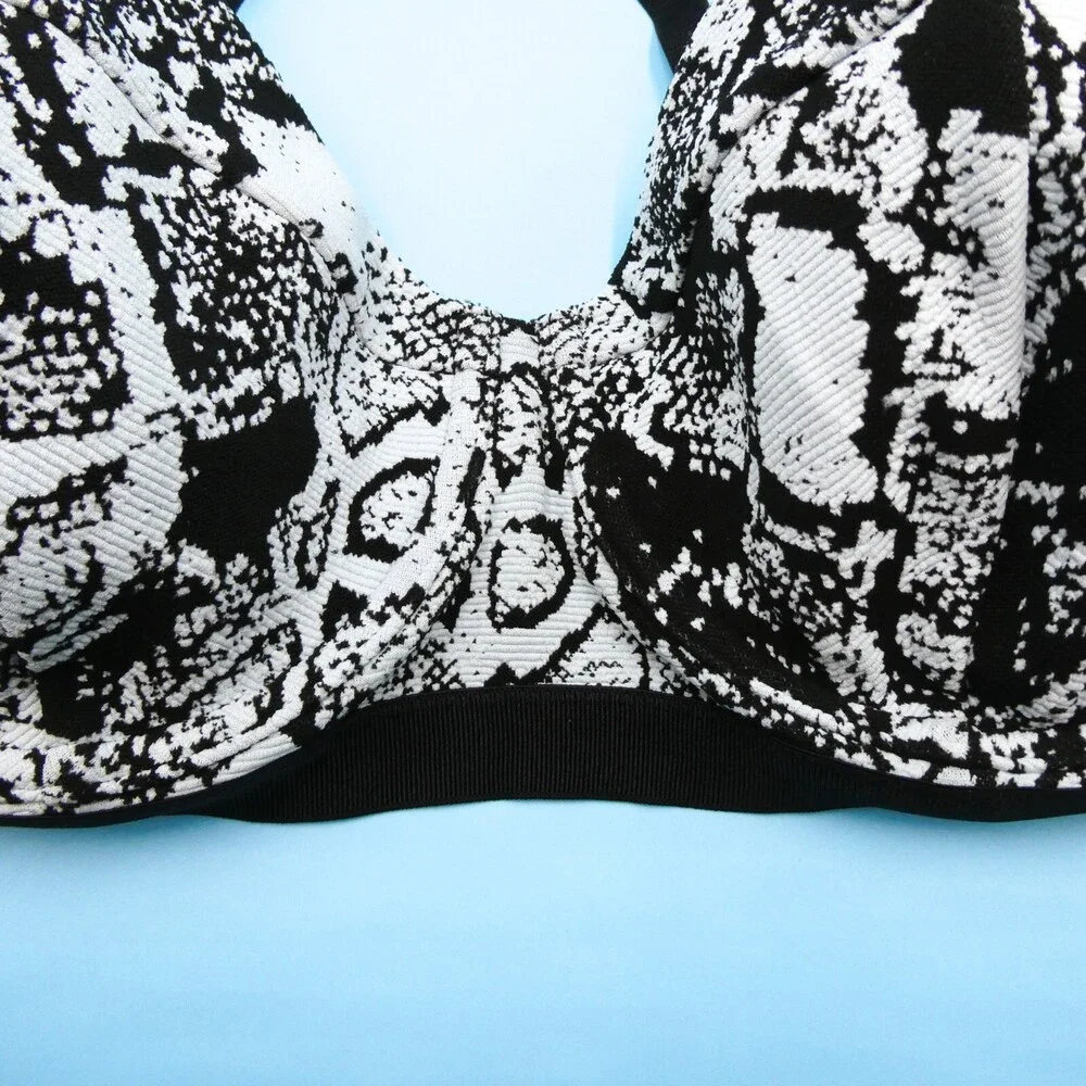 Victorias Secret 38C Snake Print Underwired Lined Push up Bikini Top Swimwear VS